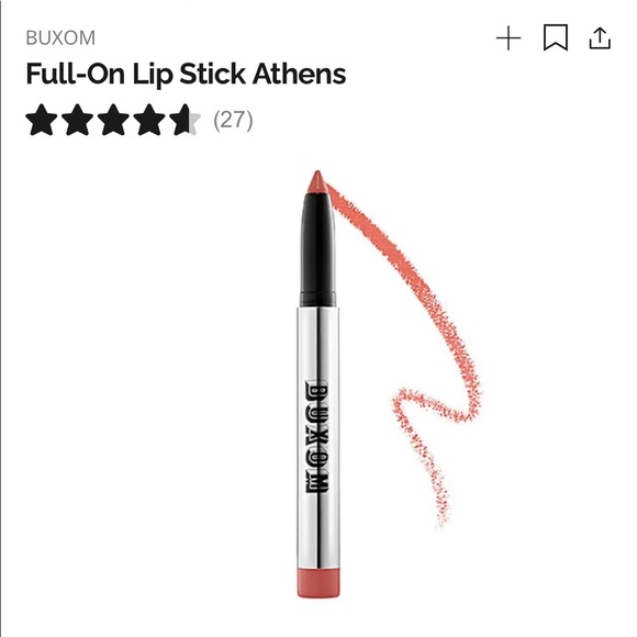 PACK OF 2 Buxom Full-On Lipstick, Athens - Picture 2 of 8